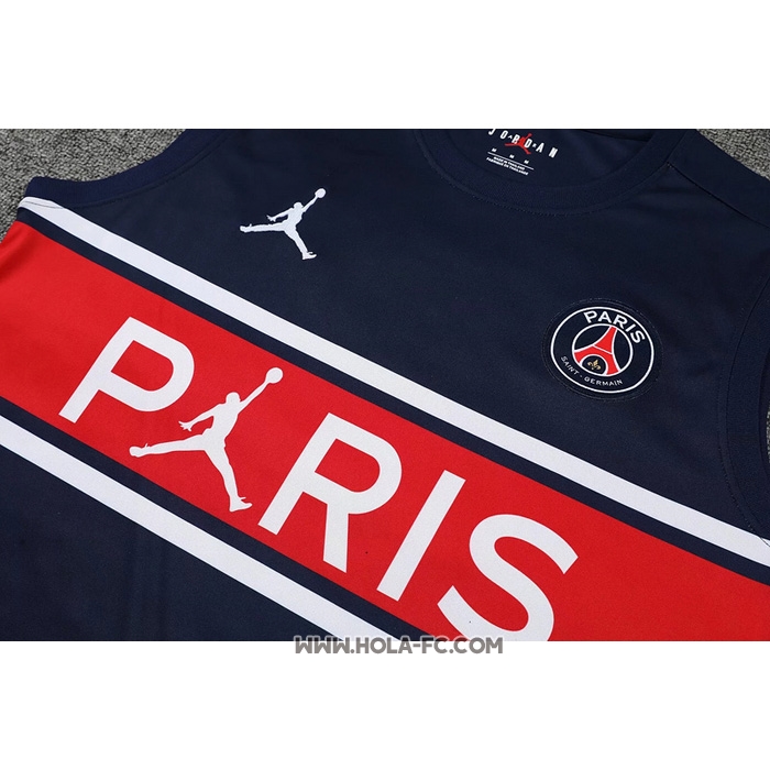 Camiseta de Entrenamiento Paris Saint-Germain 2022-2023 Sin Mangas Azul y Rojo